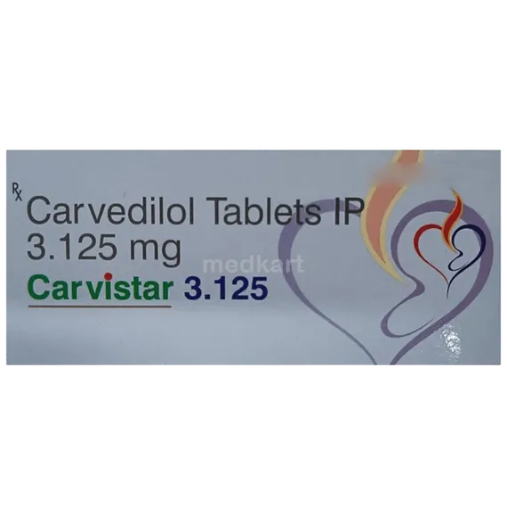 cardivas 3.125 tablet 15's